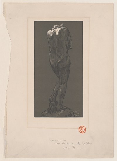 Statue nue, vue de dos, ca. 1902 - Auguste Lepere