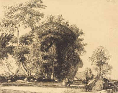 La route de St.-Gilles, St.-Jean-de-Monts - Auguste Lepere