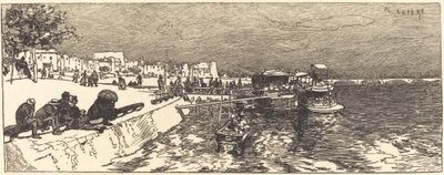 Embarcadère à Bercy - Auguste Lepere