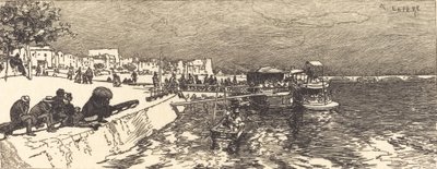 Embarcadère à Bercy - Auguste Lepere