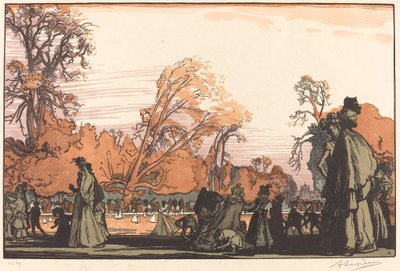 Le bassin des Tuileries - Auguste Lepere