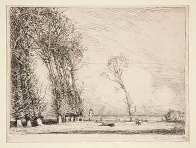 Rideau de peupliers (Vendée) - Auguste Lepere