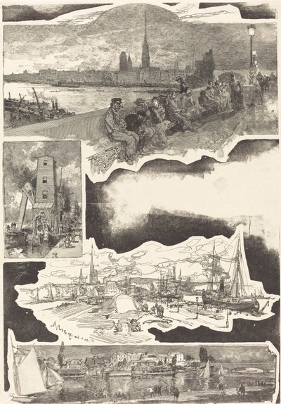 Rouen, 1888 - Auguste Lepere
