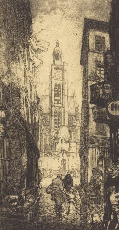 Rue de la Montagne-Sainte-Geneviève, Paris, 1906 - Auguste Lepere