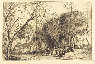 Été de la Saint-Martin, la noce qui passe - Auguste Lepere