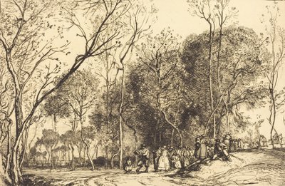 Été de la Saint-Martin, la noce qui passe - Auguste Lepere