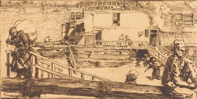 Le lavoir - Auguste Lepere
