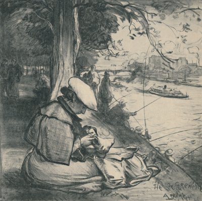 Île des Cygnes, vers 1898, 1919 - Auguste Louis Lepère