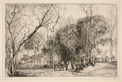 Été de la Saint-Martin, la noce qui passe (Vendée) - Auguste Lepere