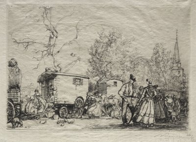 À la foire Saint-Jean de Mont - Auguste Louis Lepère