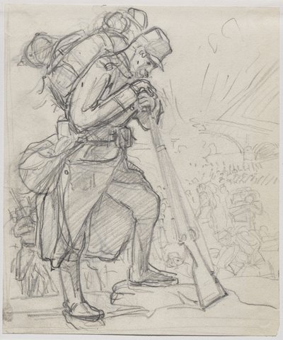 La Retraite après Charleroi - Auguste Louis Lepère