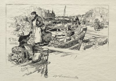 Le Marché aux Pommes, No. 1 - Auguste Louis Lepère