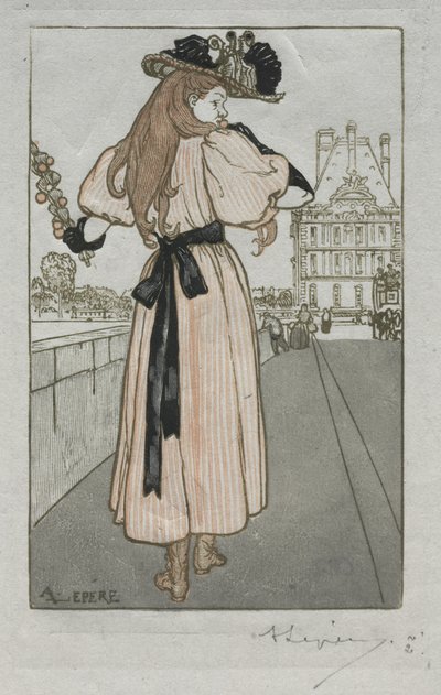 Almanach de Paris, 1897: Printemps - Auguste Louis Lepère
