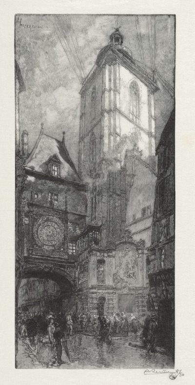 Rouen Illustré: La Gros Horloge - Auguste Louis Lepère