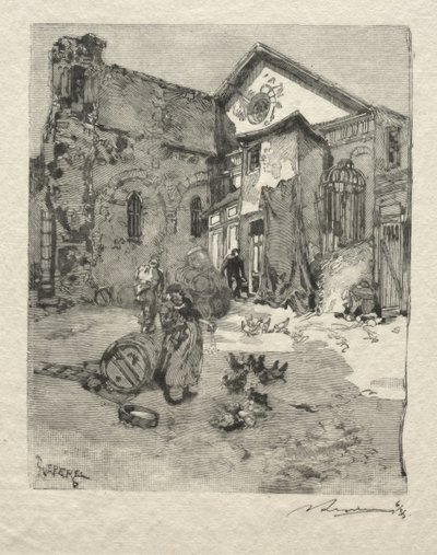 St. Julien le Pauvre: Le Portail - Auguste Louis Lepère