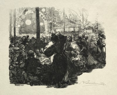14 Juillet, Rue de Belleville, 10 heures - Auguste Louis Lepère