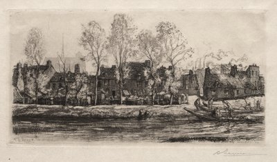 Amiens, les Rives de la Somme, 1907 - Auguste Louis Lepère