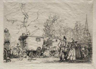 À la foire Saint-Jean de Mont - Auguste Louis Lepère