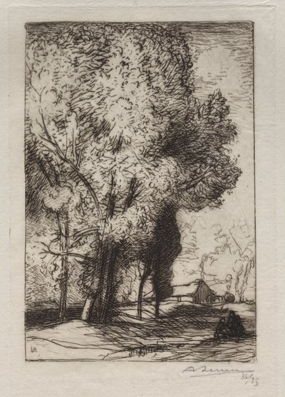 Bourrine dans les Peupliers - Auguste Louis Lepère