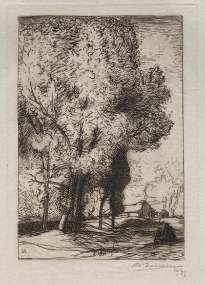 Bourrine dans les Peupliers - Auguste Louis Lepère