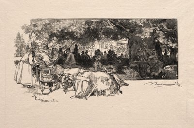 Cantine de la Mère Pichard, 1888 - Auguste Louis Lepère