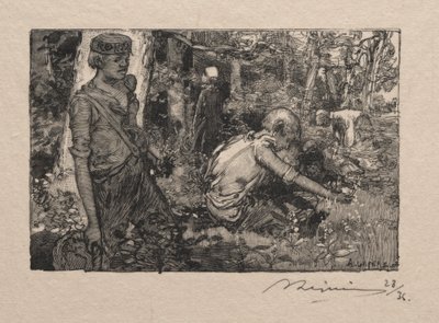 Cueillette du muguet - Auguste Louis Lepère