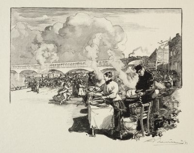 Débarcadère des bateaux-omnibus - Auguste Louis Lepère