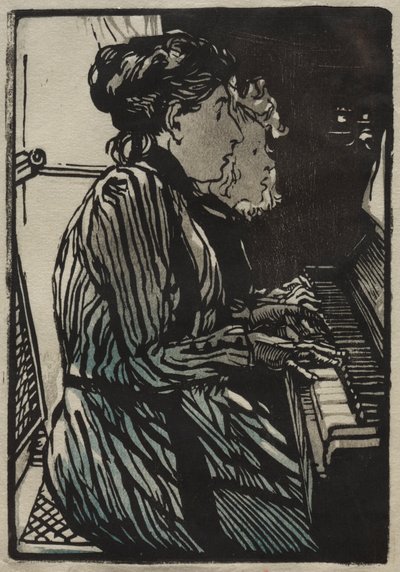 Étude à quatre mains, 1890 - Auguste Louis Lepère