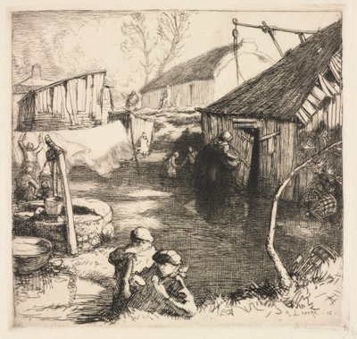 Quartiers des pêcheurs (Saint-Jean-de-Monts) - Auguste Louis Lepère