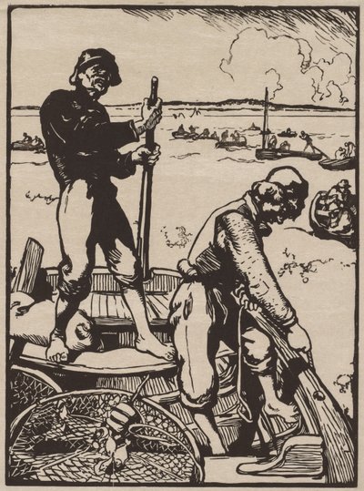 Pêche à la crevette - Auguste Louis Lepère