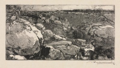 Forêt de Fontainebleau : Le Cirque de Long-Rocher, 1888 - Auguste Louis Lepère