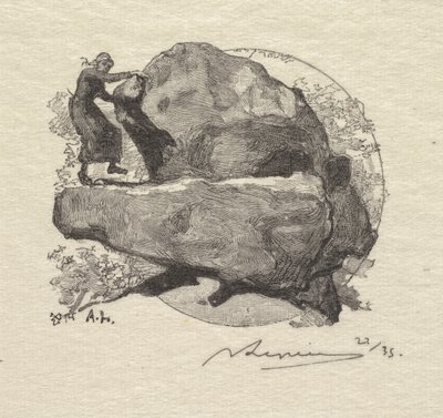 Forêt de Fontainebleau : La roche qui tremble - Auguste Louis Lepère