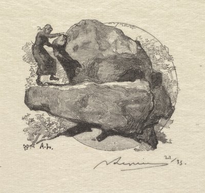 Forêt de Fontainebleau : La roche qui tremble, 1890 - Auguste Louis Lepère