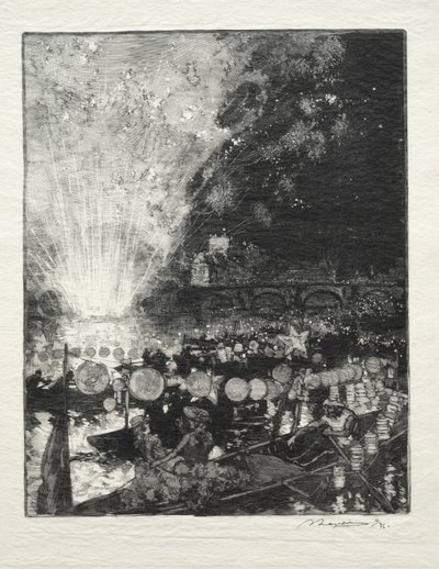 Fête vénitienne - Auguste Louis Lepère