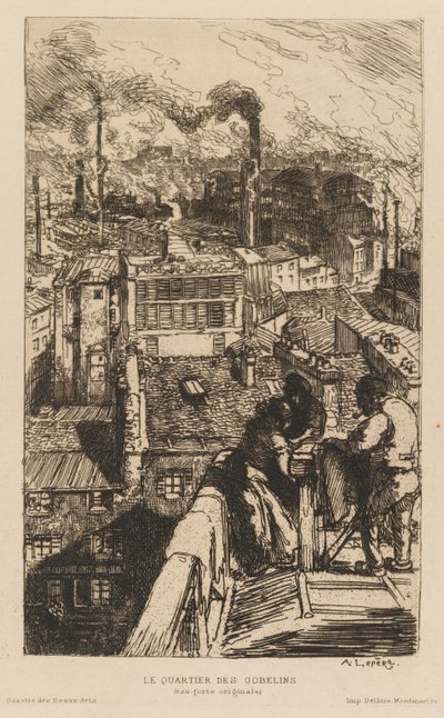 Gazette des Beaux-Arts : Le Quartier des Gobelins, 1889 - Auguste Louis Lepère