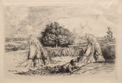 Gerbes de seigle, Crèvecœur - Auguste Louis Lepère
