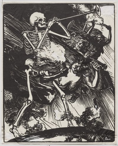 La Mort et les Passions fondant sur la Terre - Auguste Louis Lepère