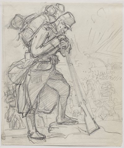 La Retraite après Charleroi - Auguste Louis Lepère