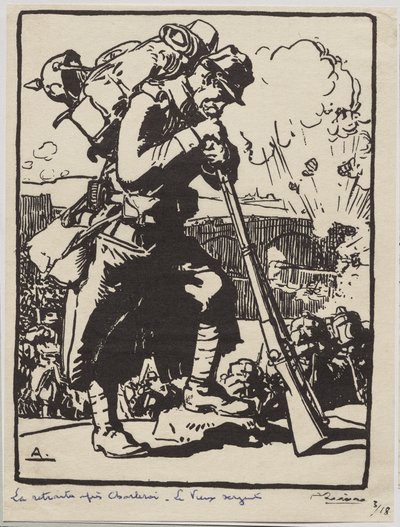 La Retraite après Charleroi - Auguste Louis Lepère