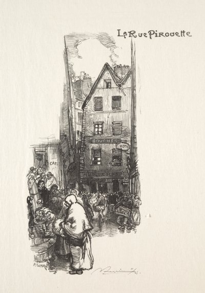 La Rue Pirouette - Auguste Louis Lepère
