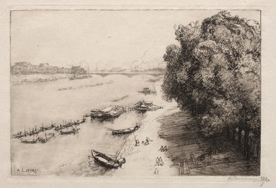 La Seine au Pont National, 1914 - Auguste Louis Lepère