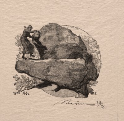 La roche qui tremble - Auguste Louis Lepère
