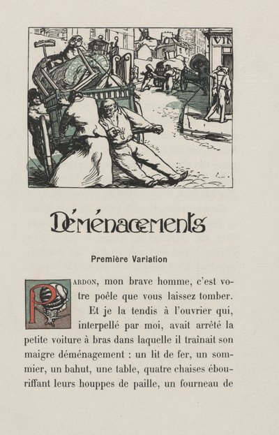 Paysages et coins de rue : En mouvement, 1900 - Auguste Louis Lepère