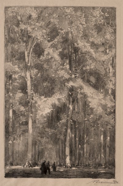 Le Matin, carrefour des Forts Marlotte, 1889 - Auguste Louis Lepère