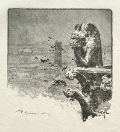 Le Stryge de Notre Dame - Auguste Louis Lepère
