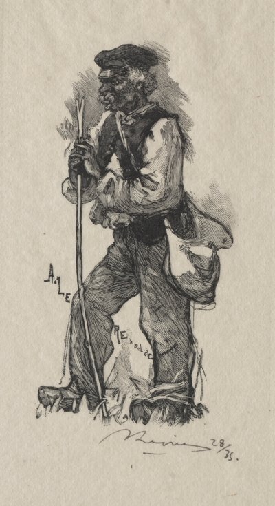 Le preneur de serpents, 1889 - Auguste Louis Lepère
