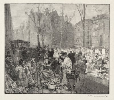Marché à la Ferraille - Auguste Louis Lepère