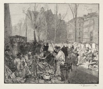 Marché à la ferraille - Auguste Louis Lepère