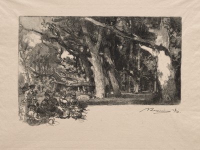 Midi sous bois - Auguste Louis Lepère