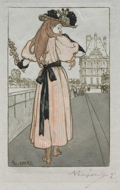 Almanach de Paris, 1897: Printemps - Auguste Louis Lepère